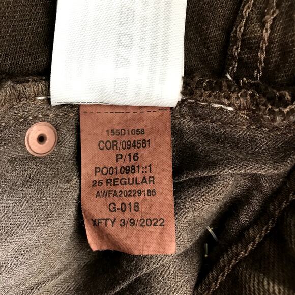 ABERCROMBIE & FITCH 90's Relax Jeans Women 25 Curve Love Brown Straight Cowgirl - Picture 10 of 11